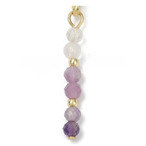 Charm Rosenquarz & Amethyst