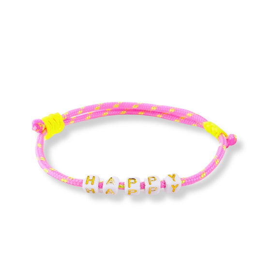 Segeltau Armband rosa - HAPPY