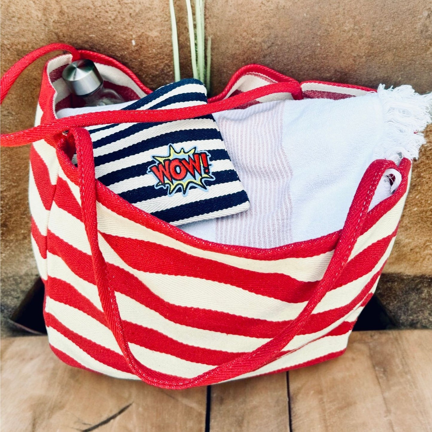 Clutch Blau Weiss - Die perfekt Mini Tasche