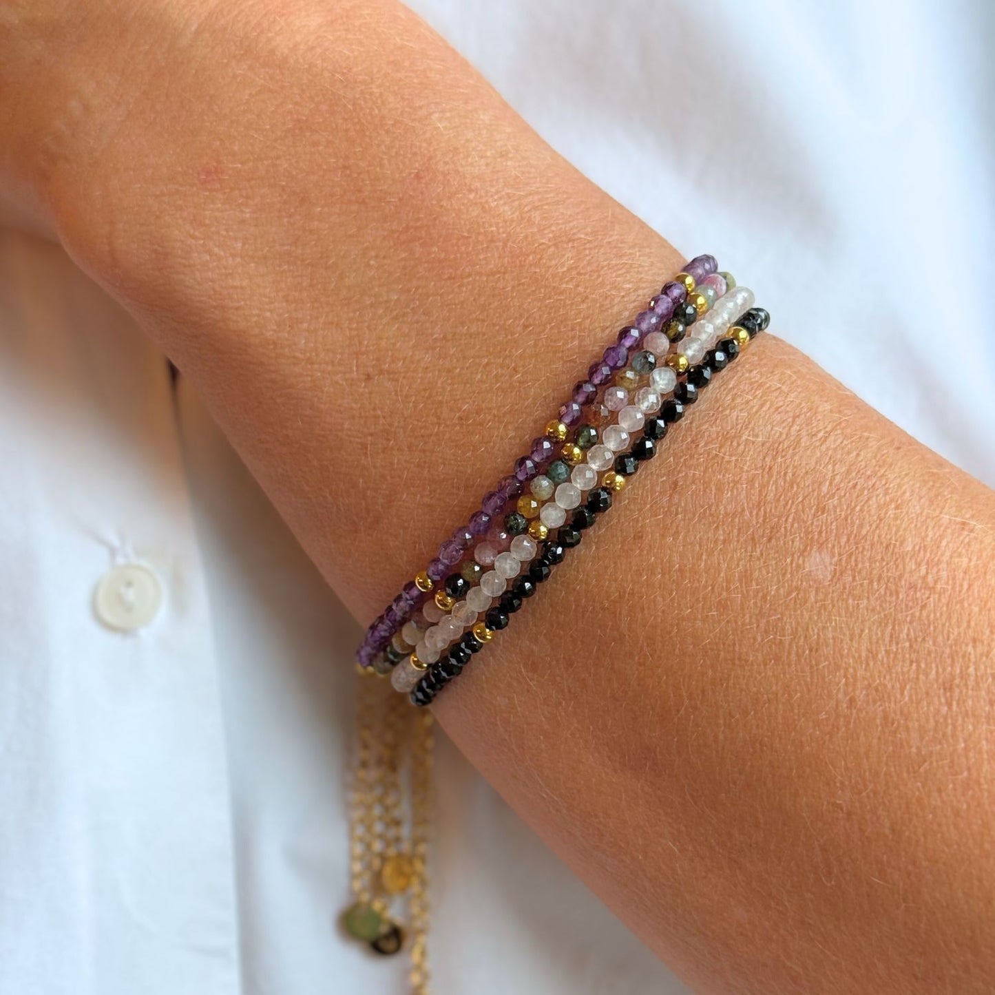 Amethyst Perlenarmband - Dein Stein für Fokus und Vertrauen