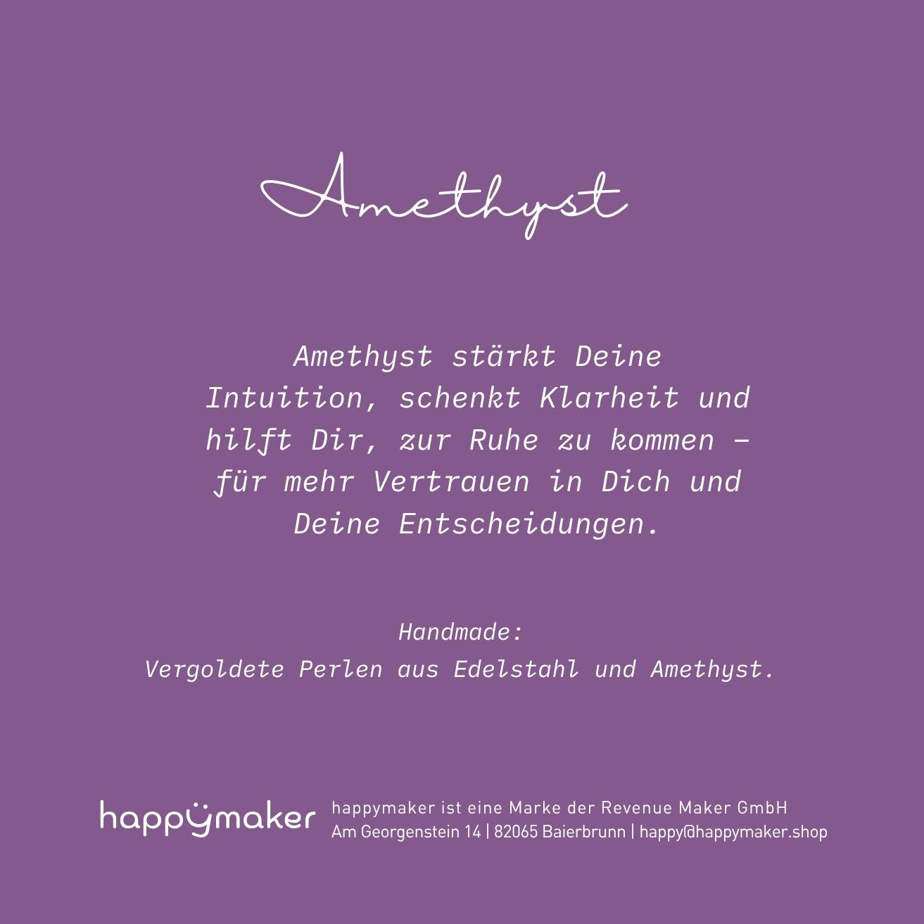 Amethyst Perlenarmband - Dein Stein für Fokus und Vertrauen