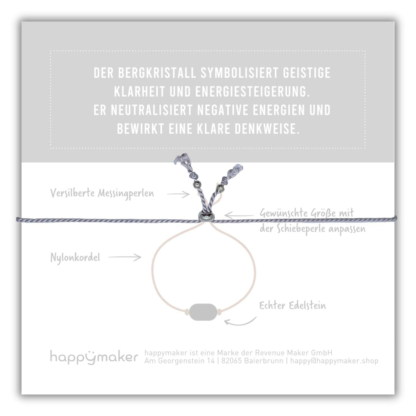 Bergkristall Armband – Dein Kraftstein