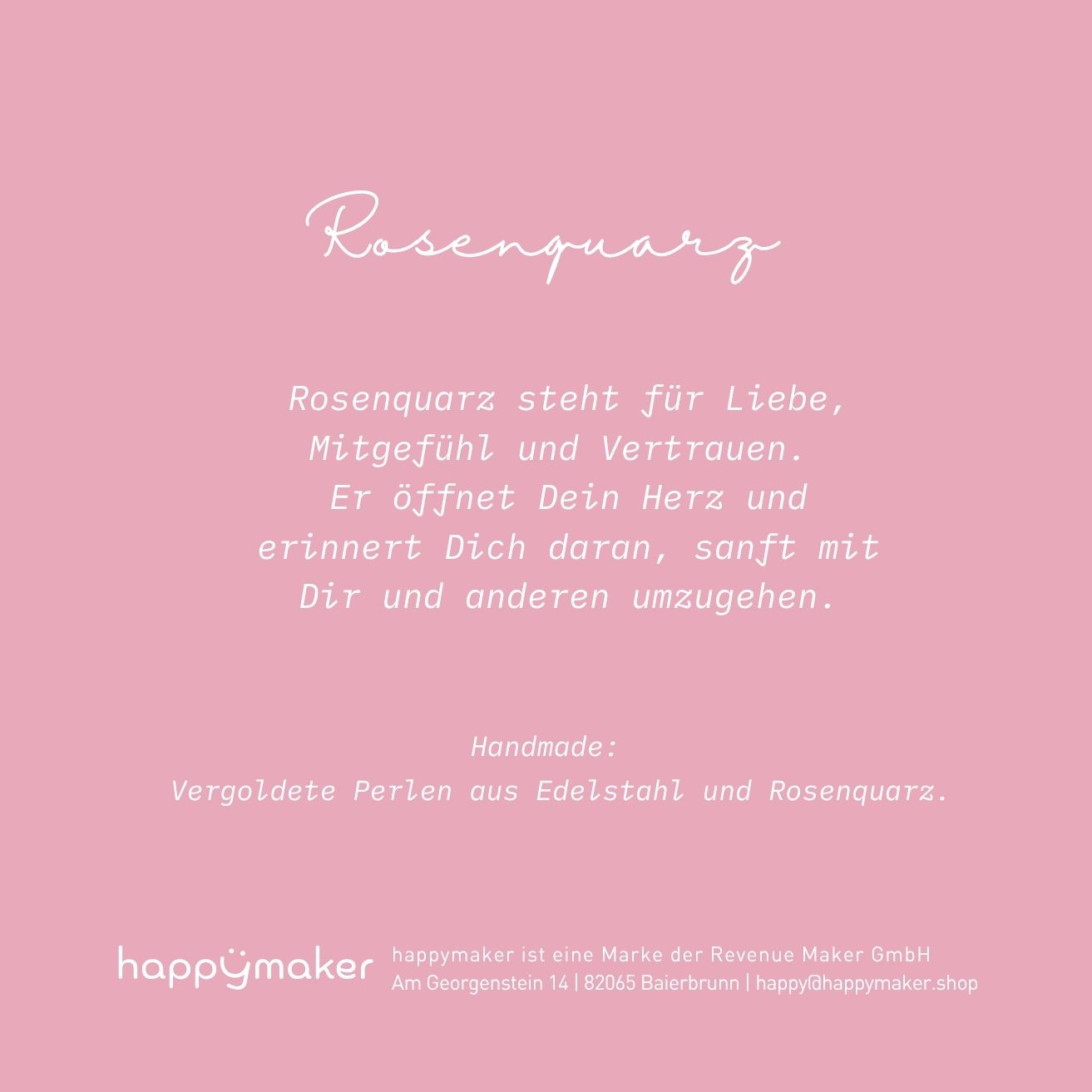 Rosenquarz Perlenarmband - Trage Liebe an Deinem Handgelenk
