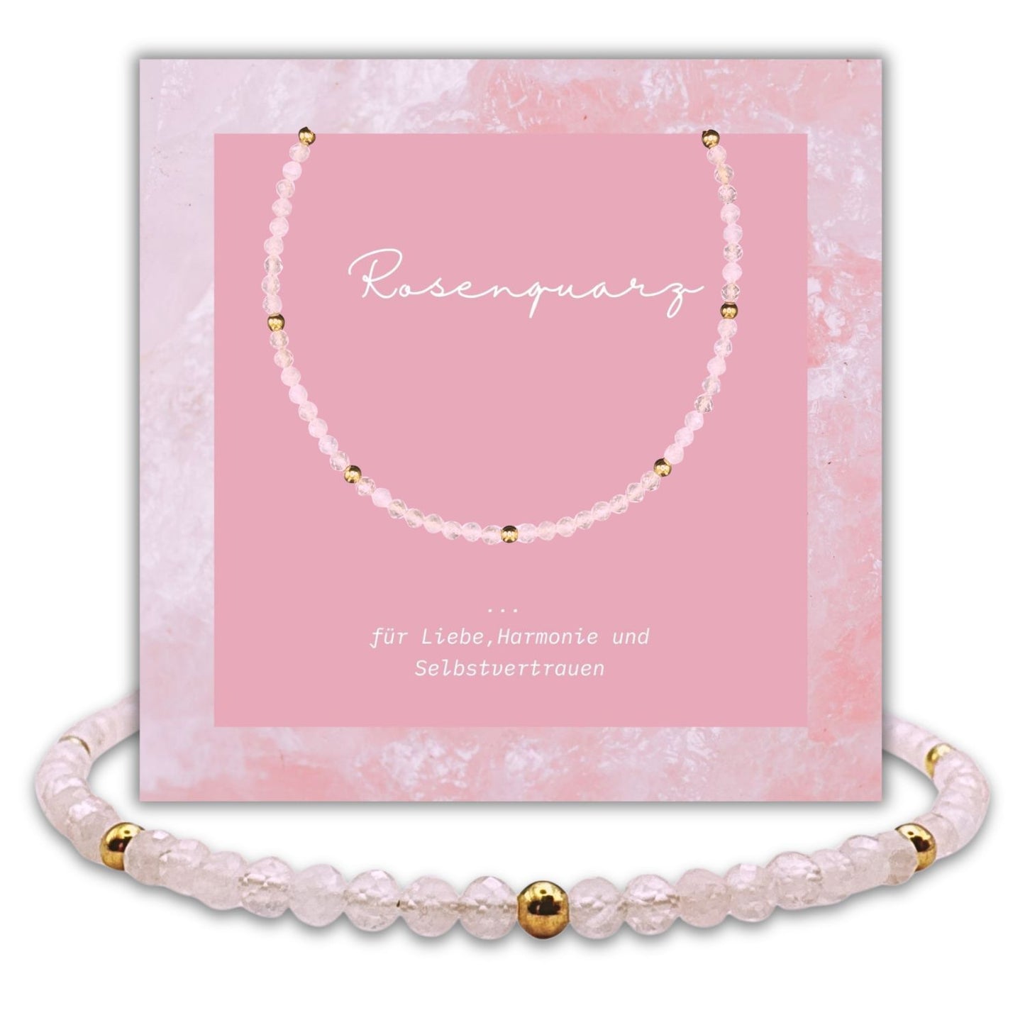 Rosenquarz Perlenarmband - Trage Liebe an Deinem Handgelenk