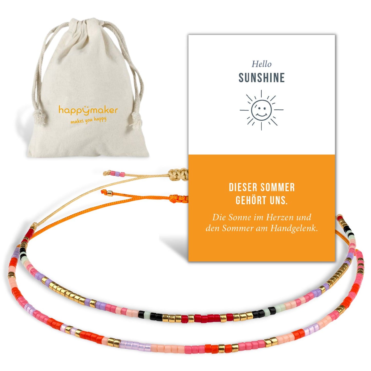 Freundschaftsarmband - Bunte Glasperlen Armbänder