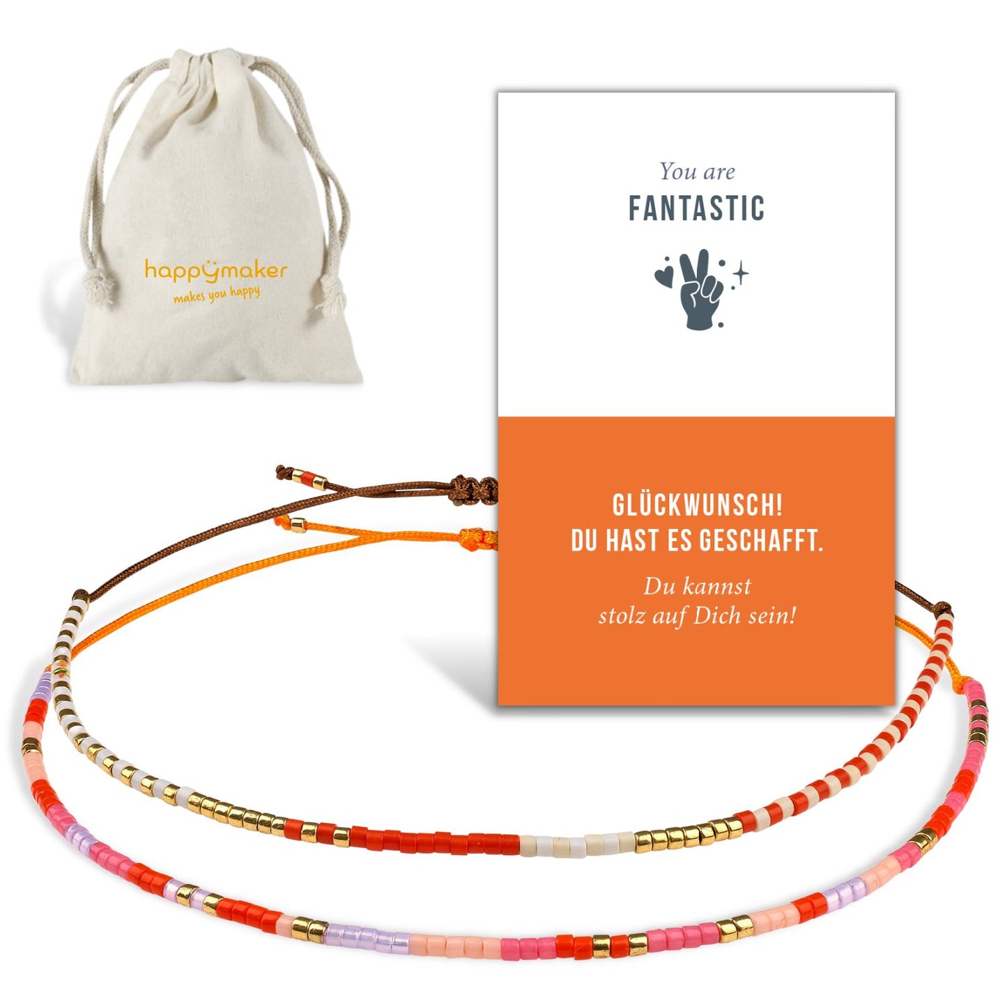 Freundschaftsarmband - Glückwunsch - Geschenk