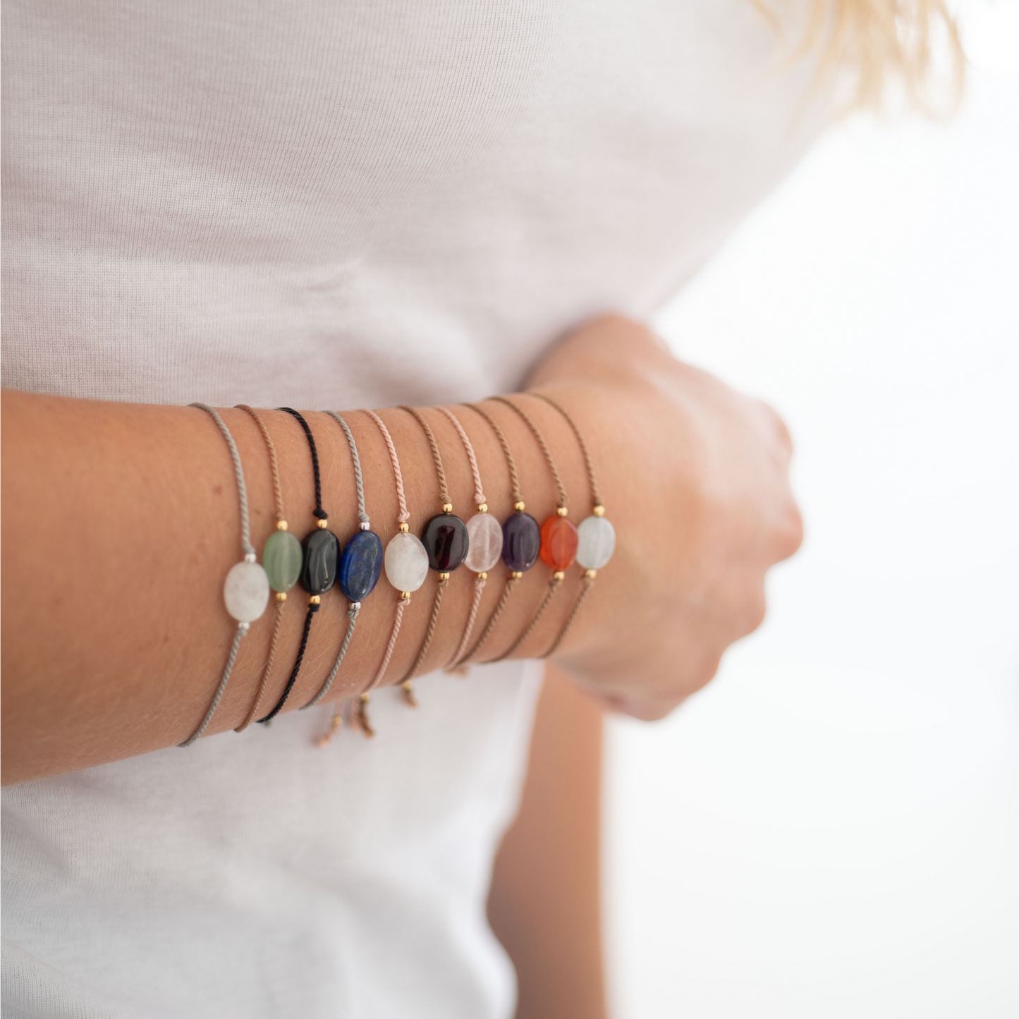 Rauchquarz Armband für Ruhe und Balance, Kraftstein gegen Stress und negative Einflüsse.