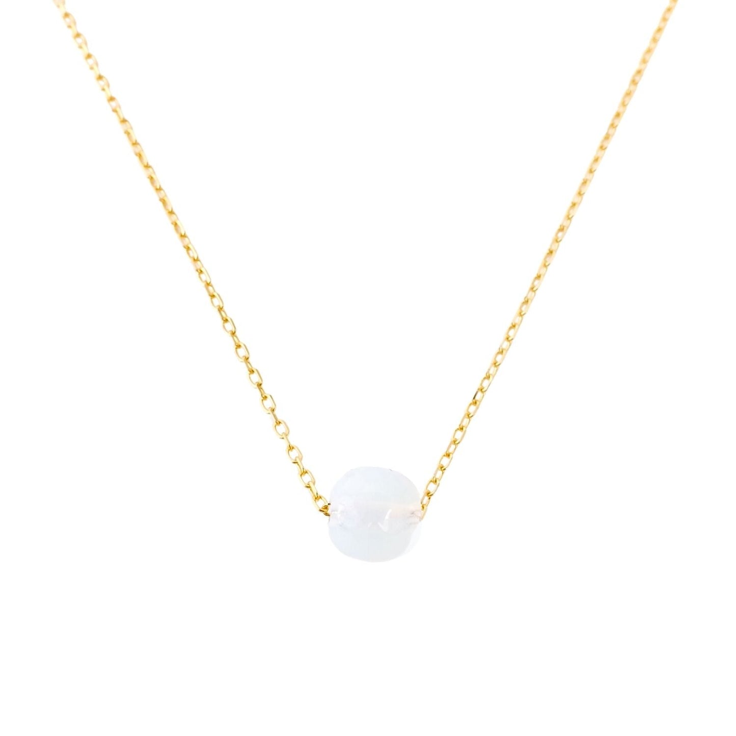 vergoldete Silberkette als Geburtsstein Kette Oktober mit facierten Opal Anhänger, Geburtsstein für Waage, symbolisiert Balance und Schönheit