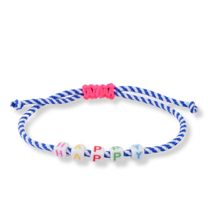 Segeltau Armband - Happy blau