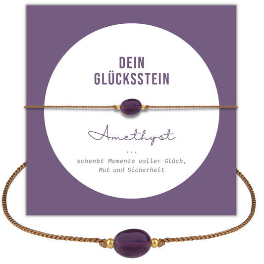 Amethyst Armband auf Karte