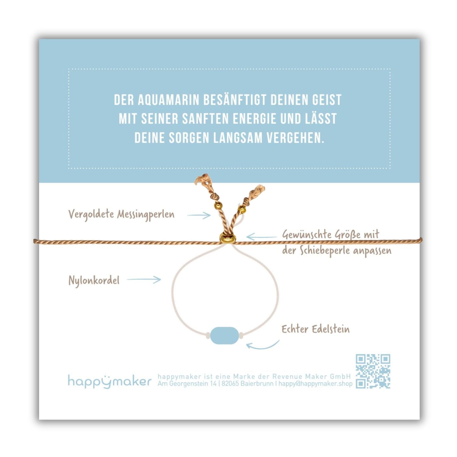 aquamarin karte mit wirkungsweise des edelsteins