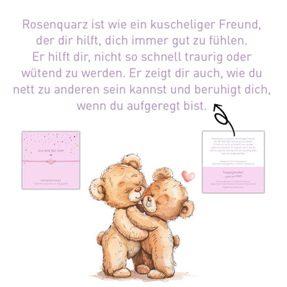 Rosenquarz Armband - Kinder