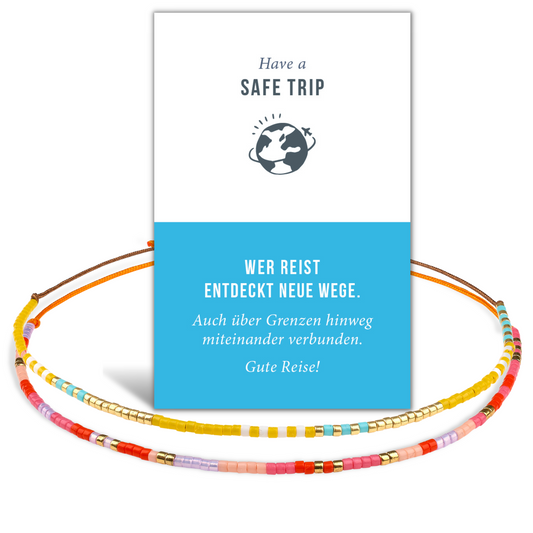 Freundschaftsarmband - Gute Reise - Geschenk
