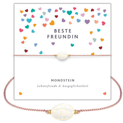 Mondstein Armband - Beste Freundin Geschenk