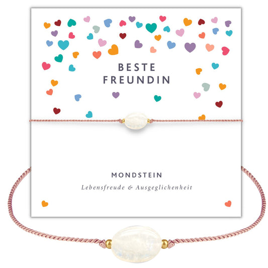 Mondstein Armband - Beste Freundin Geschenk