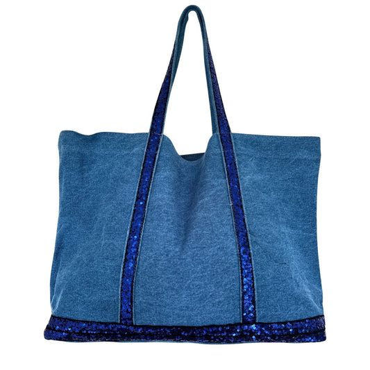 Jeans Tasche mit Paillietten