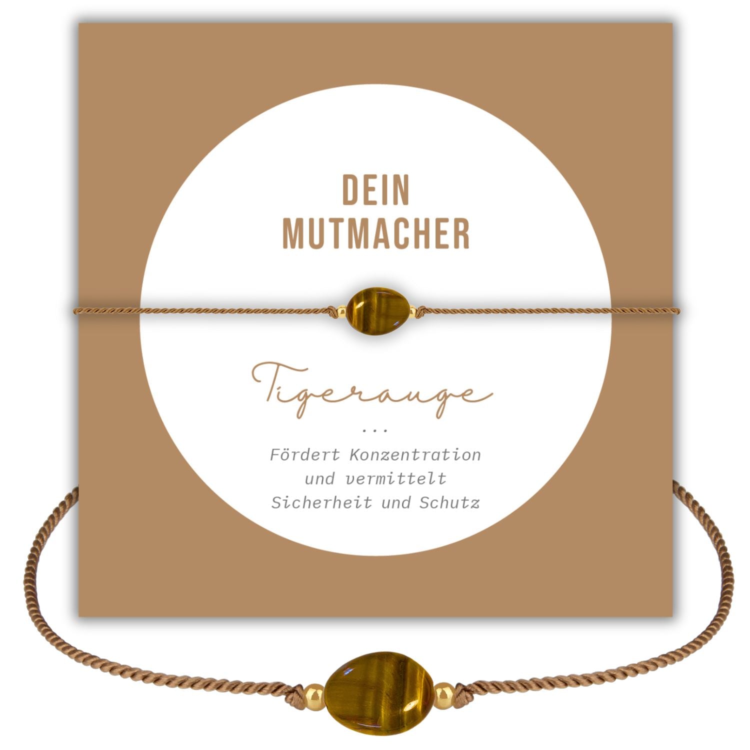 tigerauge armband mit geschenkkarte