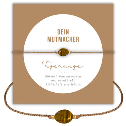 tigerauge armband mit geschenkkarte