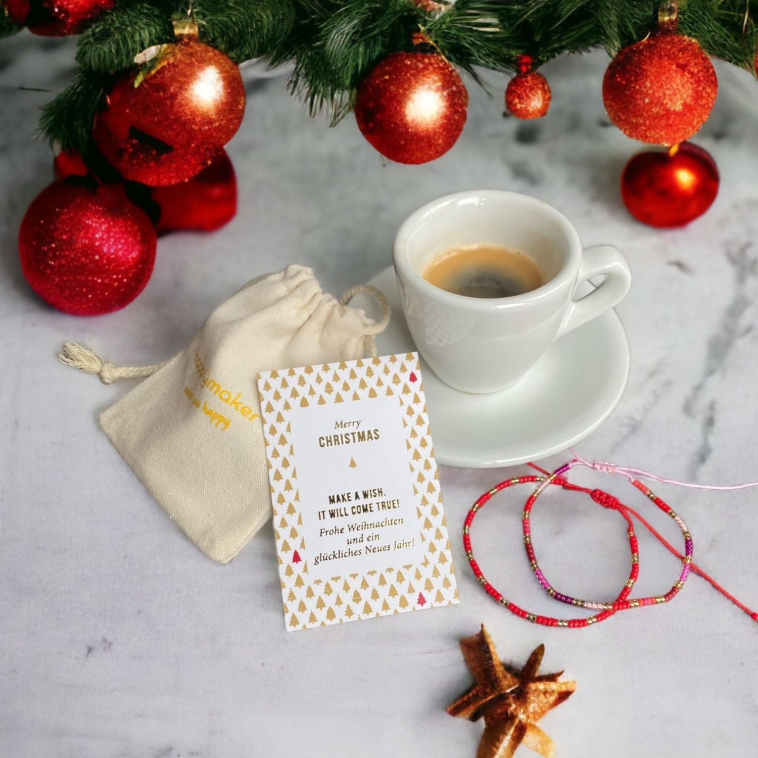 weihnachts dekoration perlenarmband