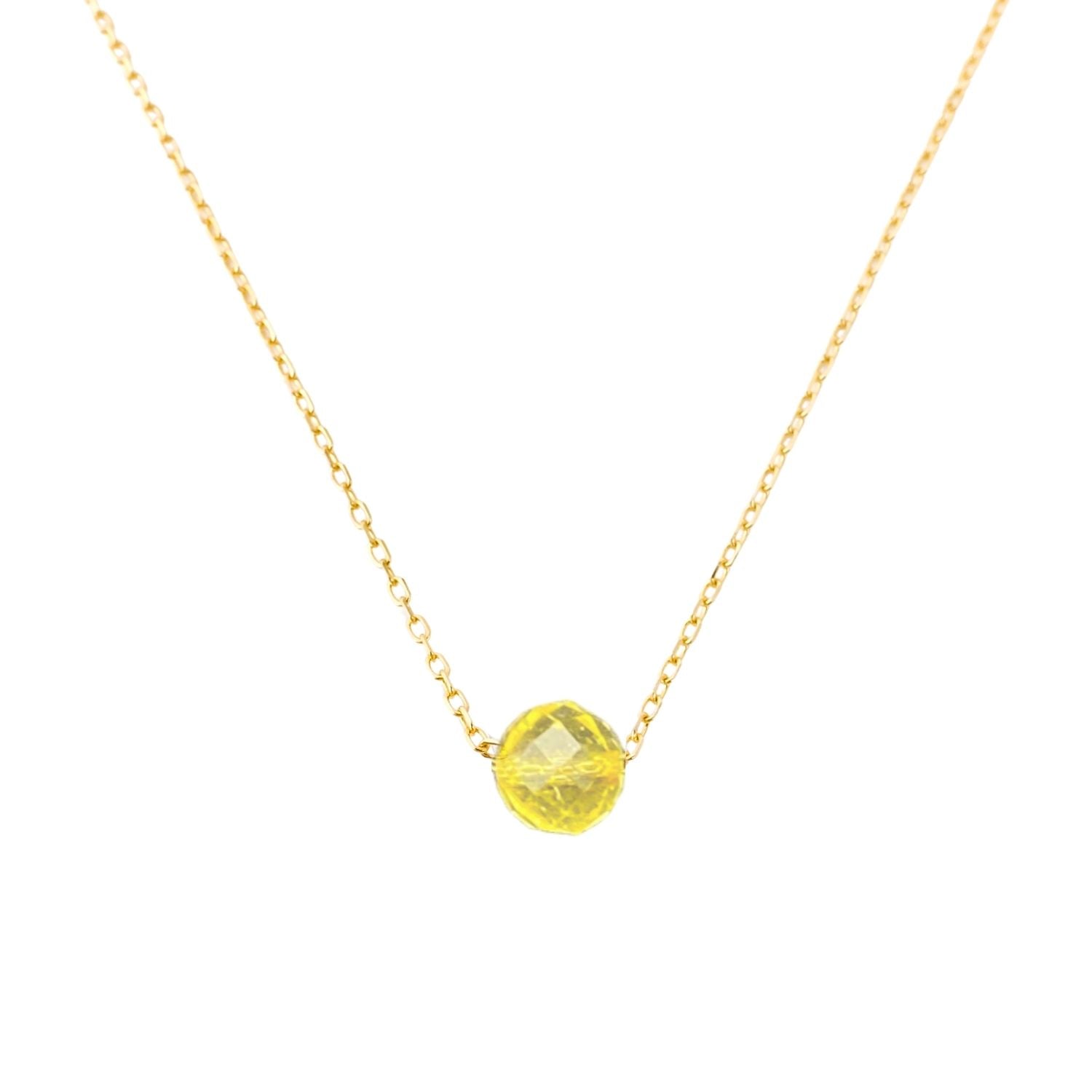 citrin edelstein kette happymaker