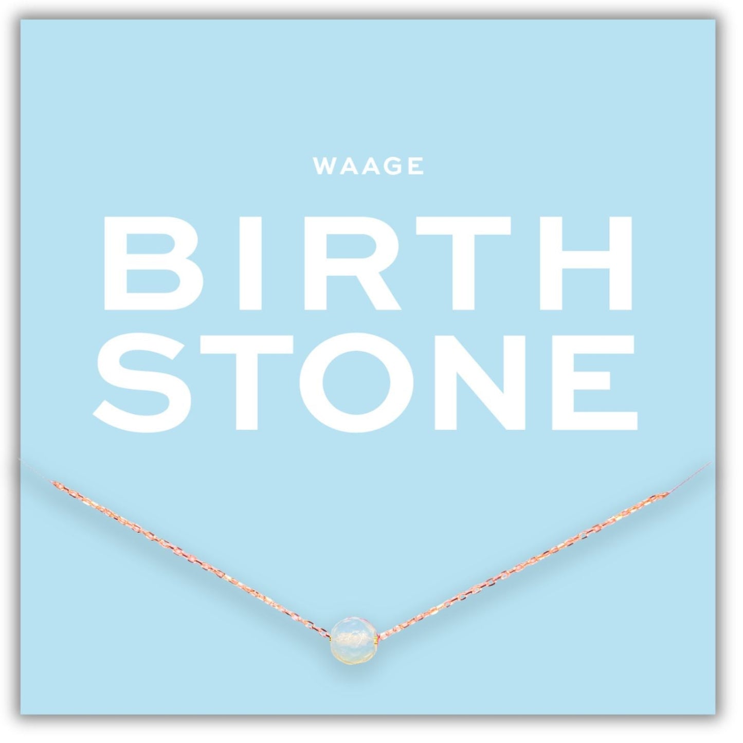 Geburtsstein Kette Oktober Waage mit Opal, vergoldetes Sterling Silber, symbolisiert Balance und Harmonie