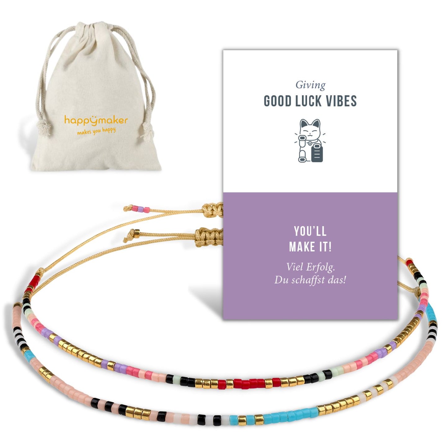 Miyuki Perlenarmband Set - Good Luck Vibes