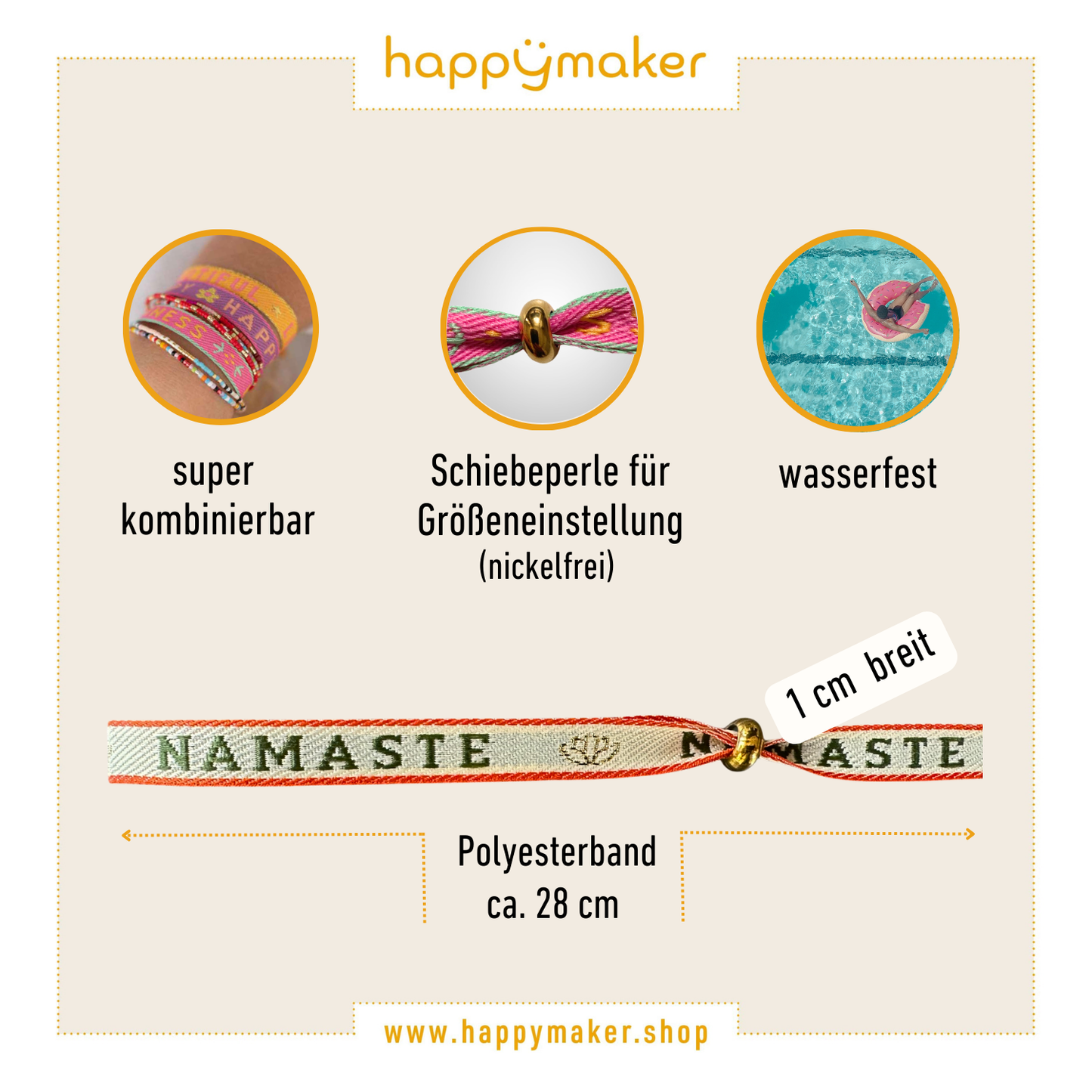 Statement Armband - Namaste
