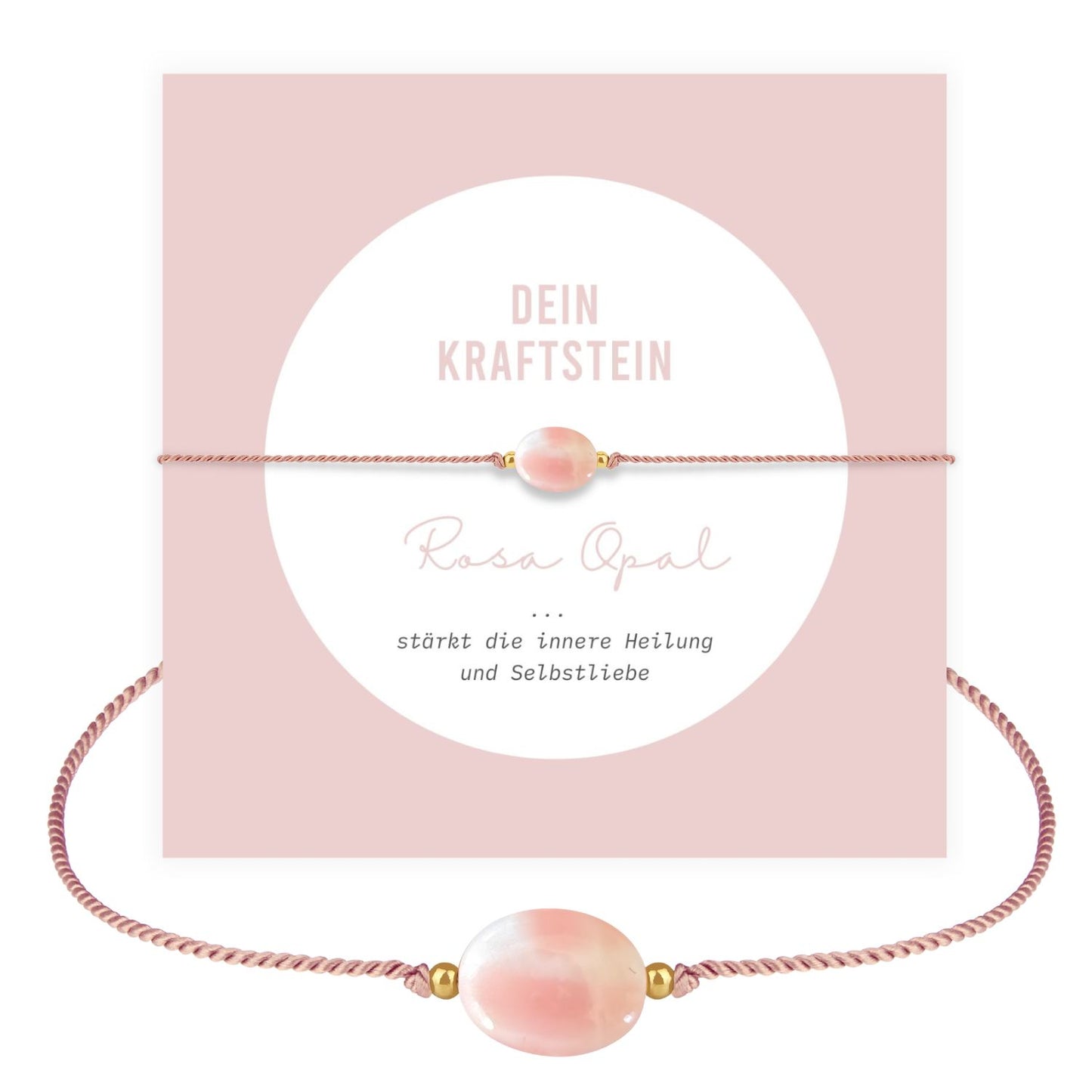 Rosa Opal Armband – Dein Kraftstein