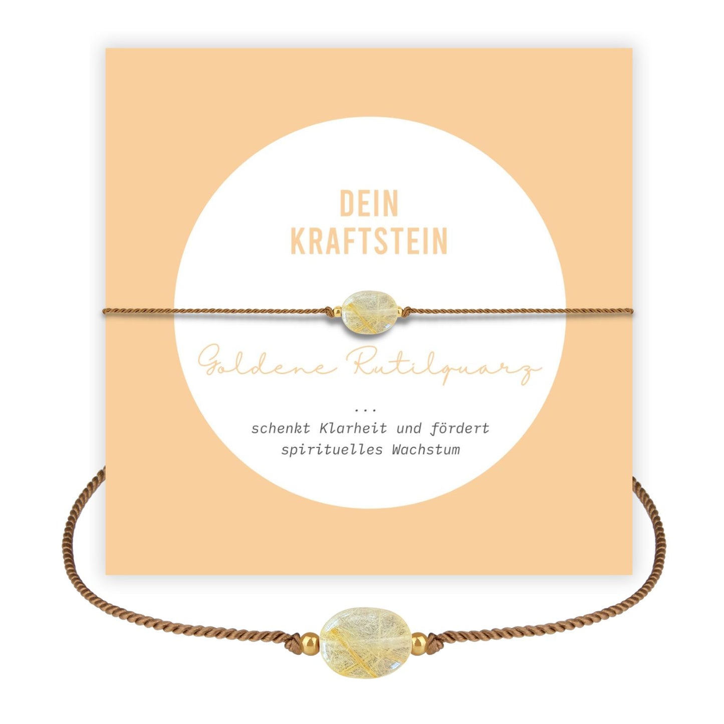 Goldene Rutilquarz Armband – Dein Kraftstein