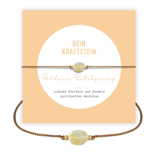 Goldene Rutilquarz Armband – Dein Kraftstein