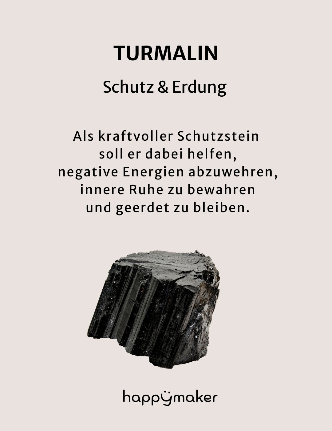 Männer Armband schwarzer Turmalin