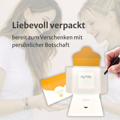 Geburtsstein Kette Juni Zwilling vergoldetes Silber mit Mondstein elegant und spirituell