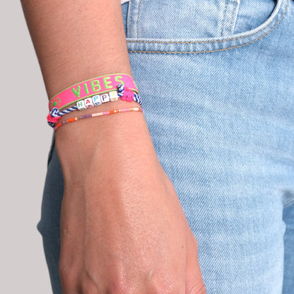 Segeltau Armband - Happy blau